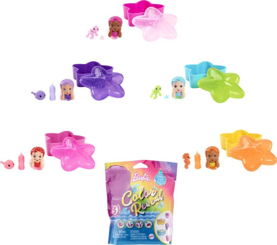 Barbie Color Reveal Huisdier Zeemeerminassortiment
