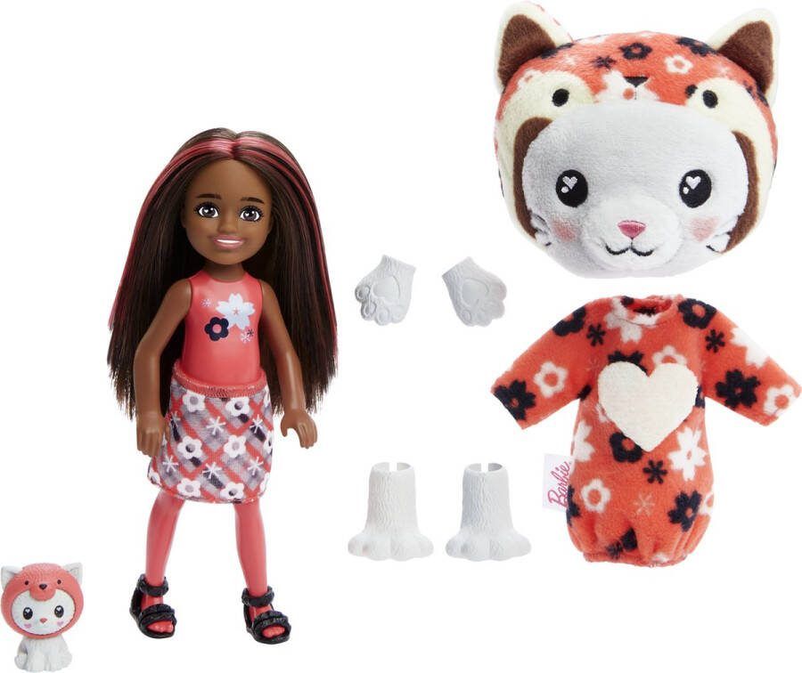 Barbie Cutie Reveal Pop 13 9 cm Kitten Rode Panda pop