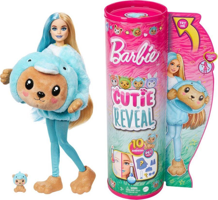 Barbie Cutie Reveal Pop Teddybeer Dolfijn