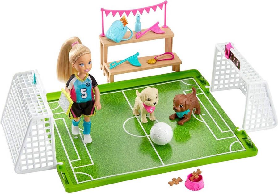 Barbie Dreamhouse Adventures Chelsea (15 cm) Voetbal Speelset pop