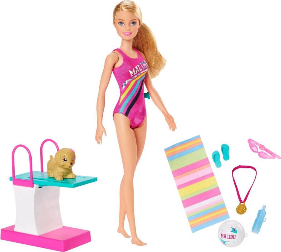 Barbie Dreamhouse Adventures Swim 'n Dive pop 30 cm accessoires