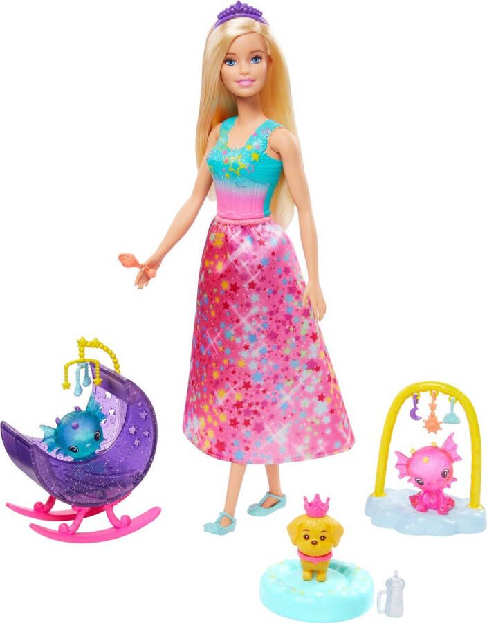 Barbie Dreamtopia Babykamer voor Draakjes Speelset pop