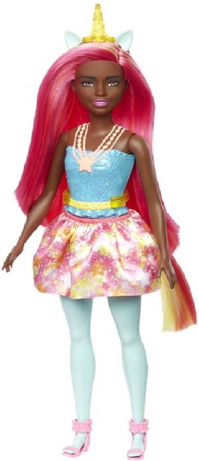 Barbie Dreamtopia Eenhoorn Rood Haar met Gele Hoorn Modepop