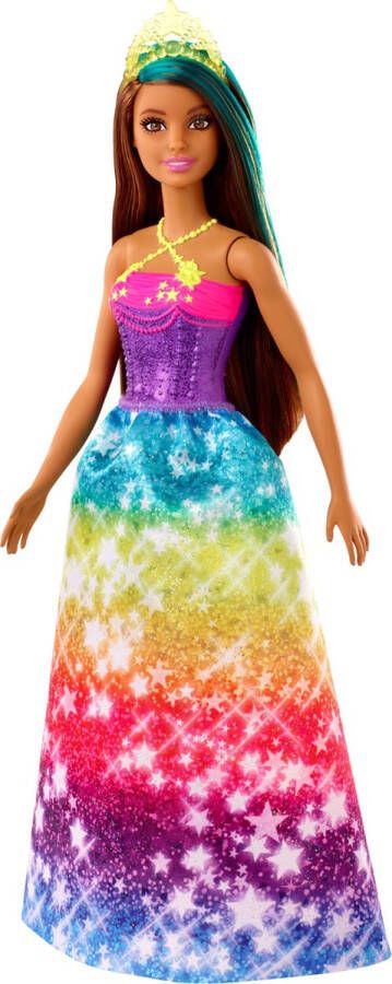 Barbie Dreamtopia Prinses Donker Haar pop