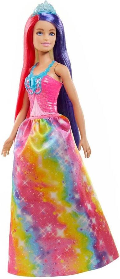 Barbie Dreamtopia Prinsessen Pop met Lang Gekleurd Haar Speelset