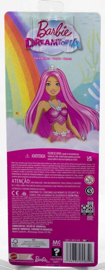 Barbie Dreamtopia Zeemeermin Roze en Geel Pop