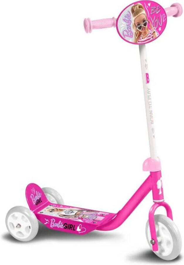 Mattel Barbie 3-wiel Kinderstep Vrijloop Meisjes Roze