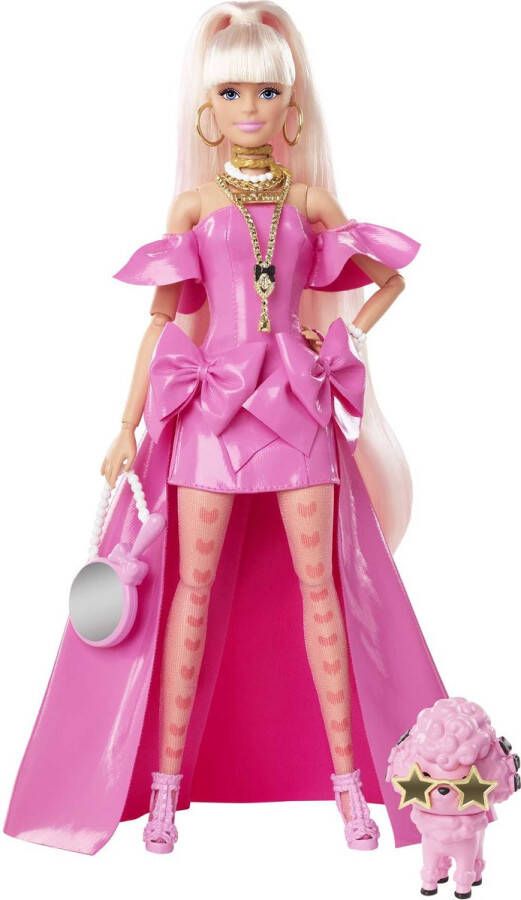 Barbie Extra Fancy Blond Roze Jurk Pop