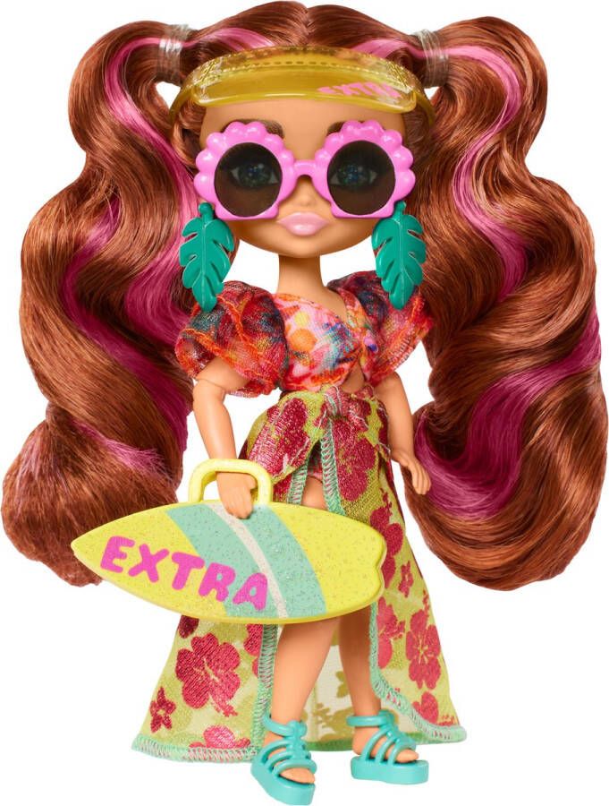 Barbie Extra Fly Mini's Strand Met accessoires 14 cm pop