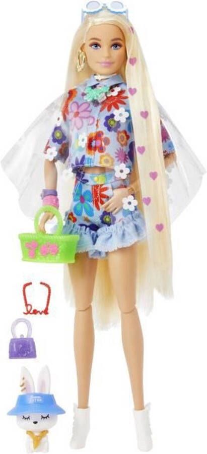 Barbie Pop Fashionista Extra Flower Dress (4 Stuks)