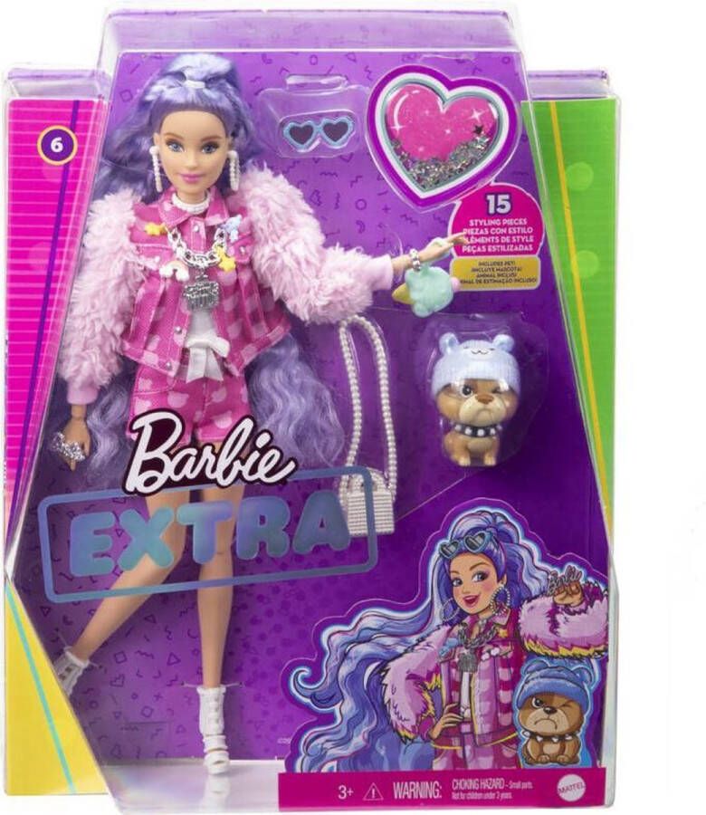 Barbie Extra Pop Millie met Paarse Haren Modepop