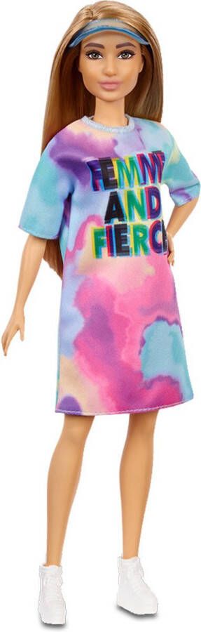 Barbie tienerpop Fashionistas meisjes 30 cm roze lichtblauw