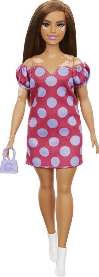 Barbie Fashionista Pop met gestippeld jurkje