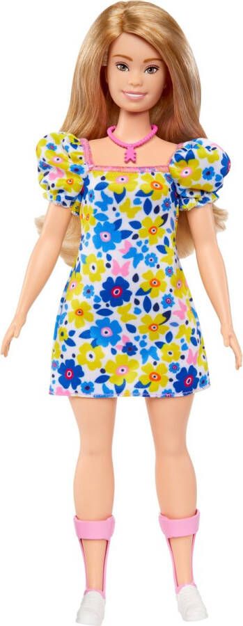 Barbie Fashionistas Bloemenjurk pop met Syndroom van Down