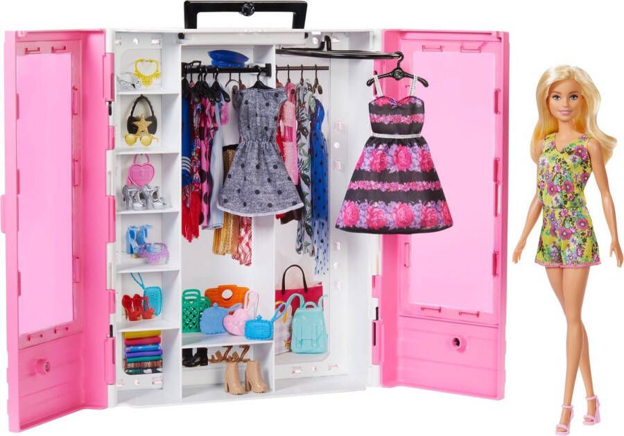 Barbie Ultieme Kledingkast Met Accessoires Roze