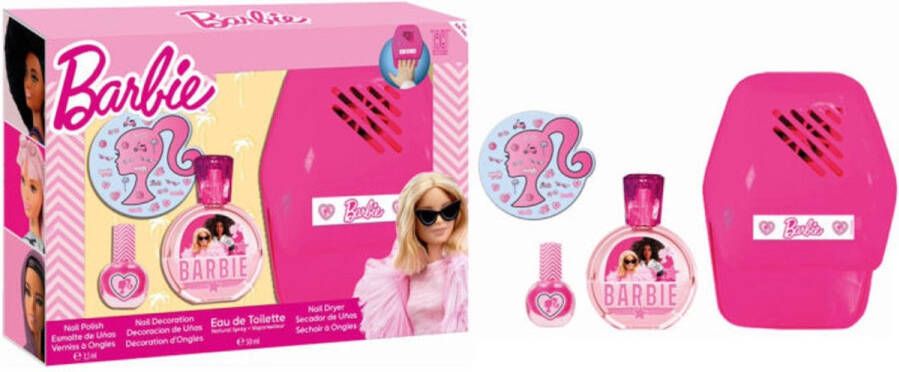 Barbie Geurtje 50ml + Manicure Kit Voor Kinderen Airval