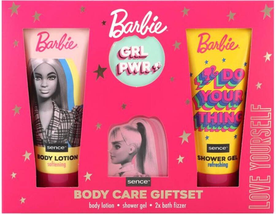 Barbie Lichaamsverzorging Geschenkset 4-delig Bodylotion Douchegel 2x Bad Bruisballen