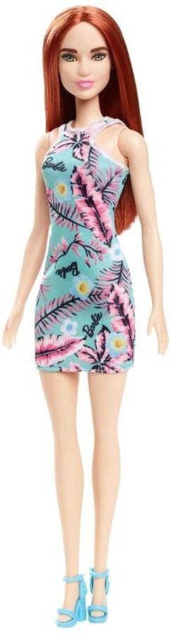 Barbie Groene bloemenjurk pop