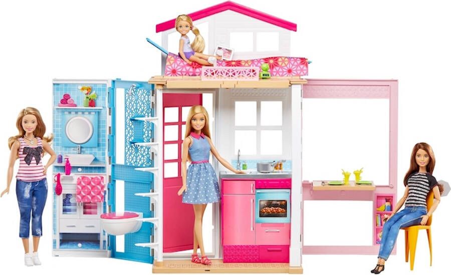 Barbie Huis met twee verdiepingen Met pop huis