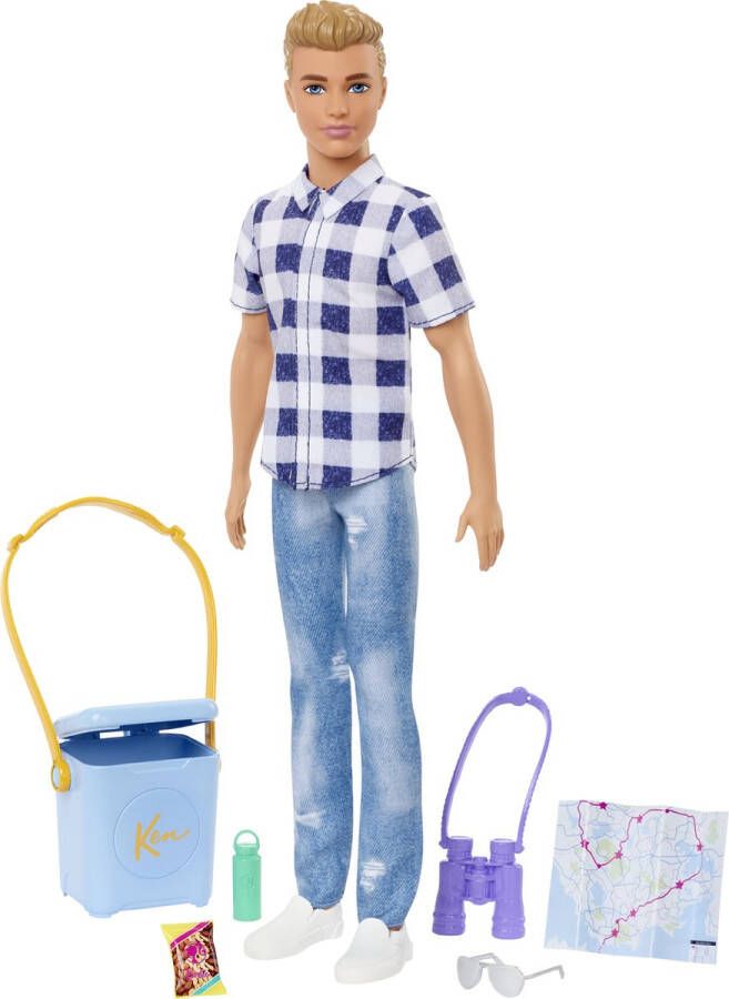 Mattel Barbie Ken It Takes Two Ken met koelbox en verrekijker Barbiepop