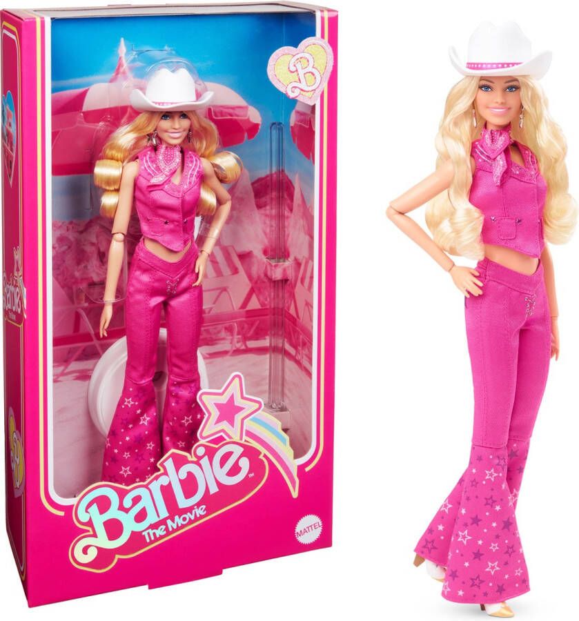 Barbie The movie pop Margot Robbie Roze western outfit film pop