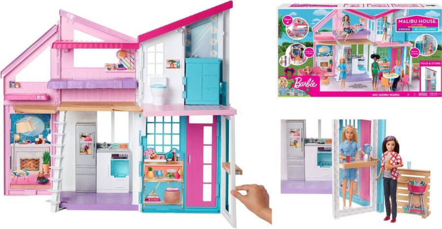 Barbie Malibuhuis huis Met 6 kamers