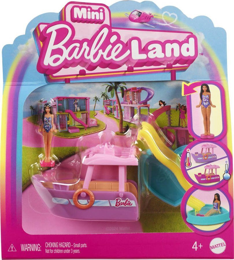Barbie Mini Land Boot met pop