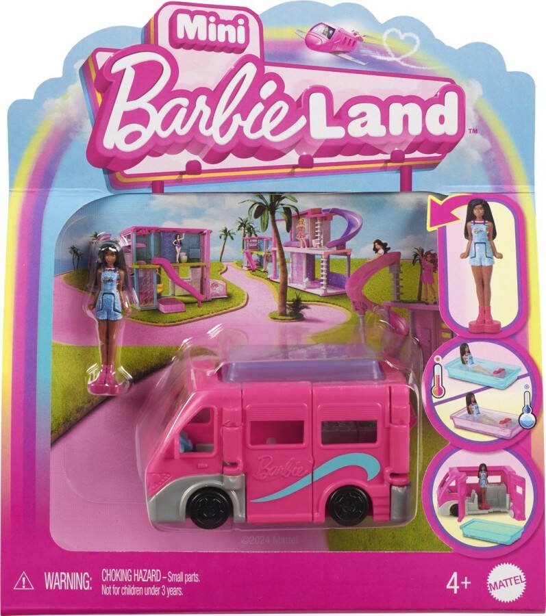 Barbie Mini Land Camper met pop