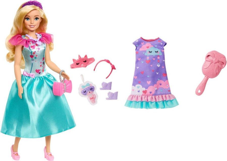 Barbie My First pop Paarse jurk met accessoires pop