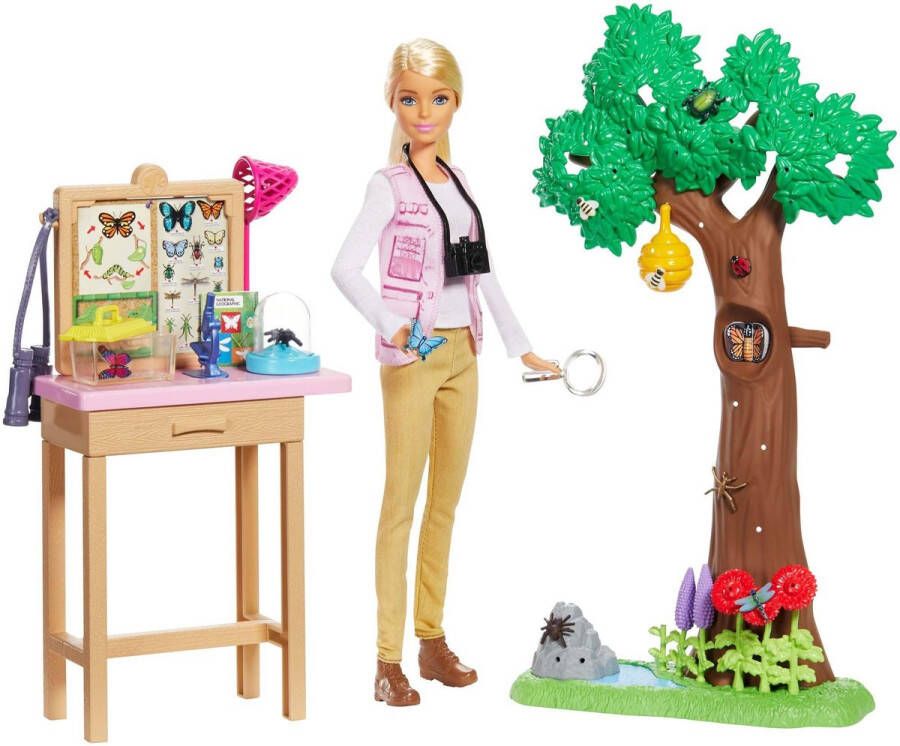 Barbie National Geographic Vlinderwetenschapper Speelset pop