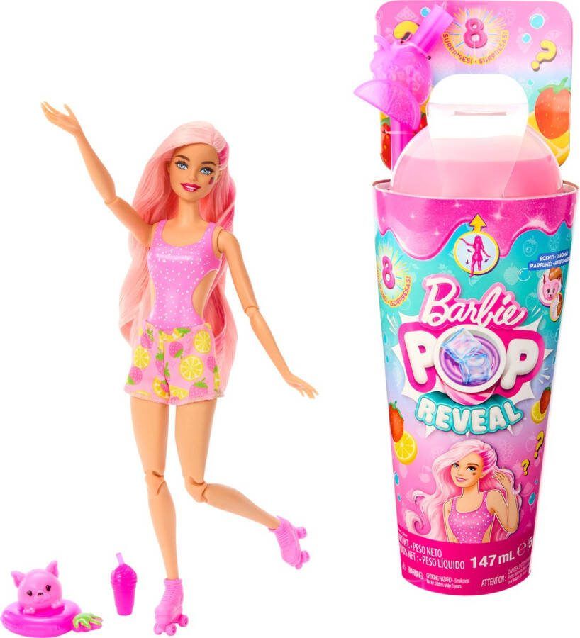 Barbie Pop! Reveal Serie Fruit Aardbeienlimonade pop