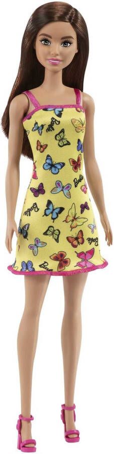 Barbie Pop Trendy Gele Jurk Met Vlinders