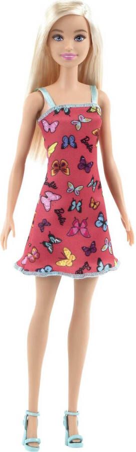 Barbie Pop Trendy Blauwe Jurk Met Vlinders