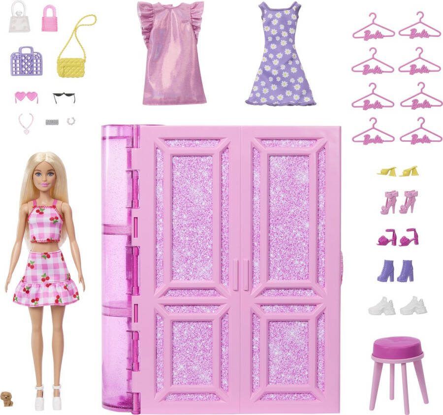Barbie Roze Super Kledingkast pop