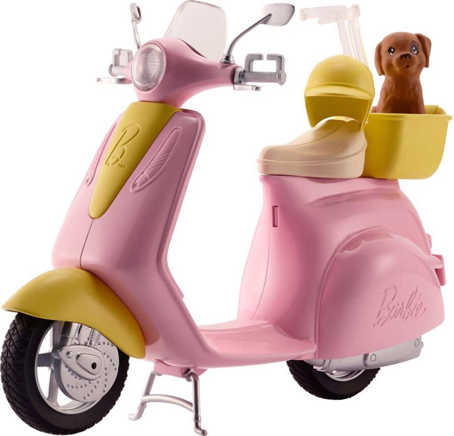 Barbie Scooter Met Hondje Poppen Scooter