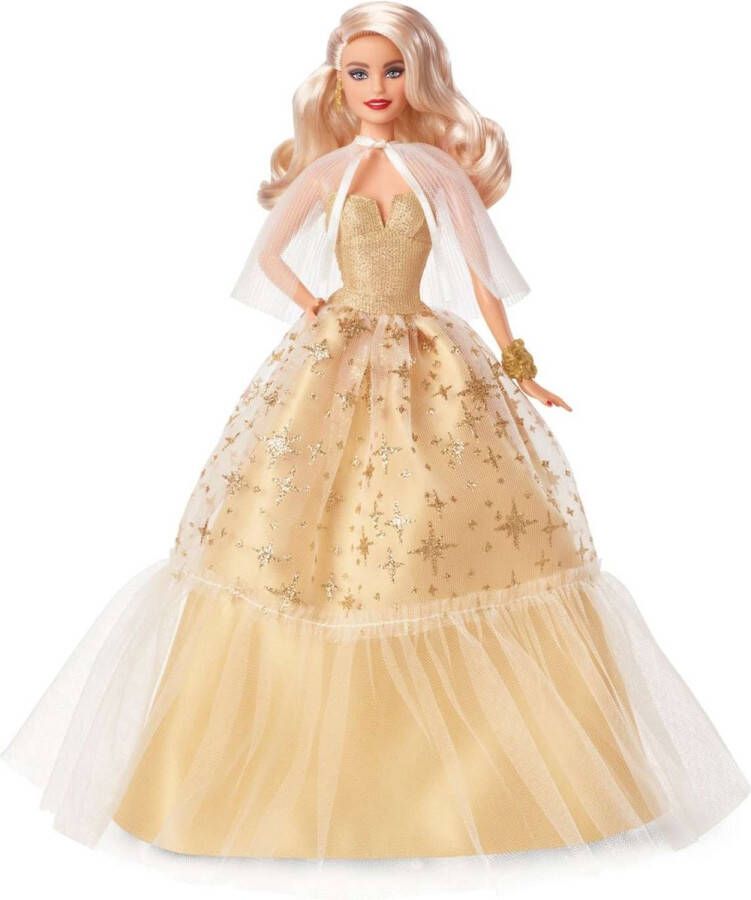 Barbie Signature Gouden jurk Holiday pop Modepop