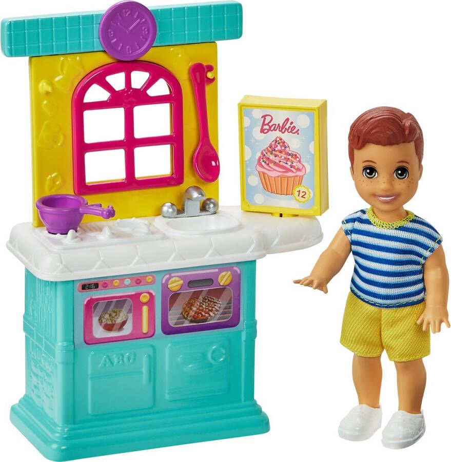 Barbie Skipper Babysitter Speelset Keuken Jongen Modepop