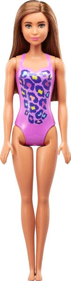 Barbie Strandpoppen Paars badpak