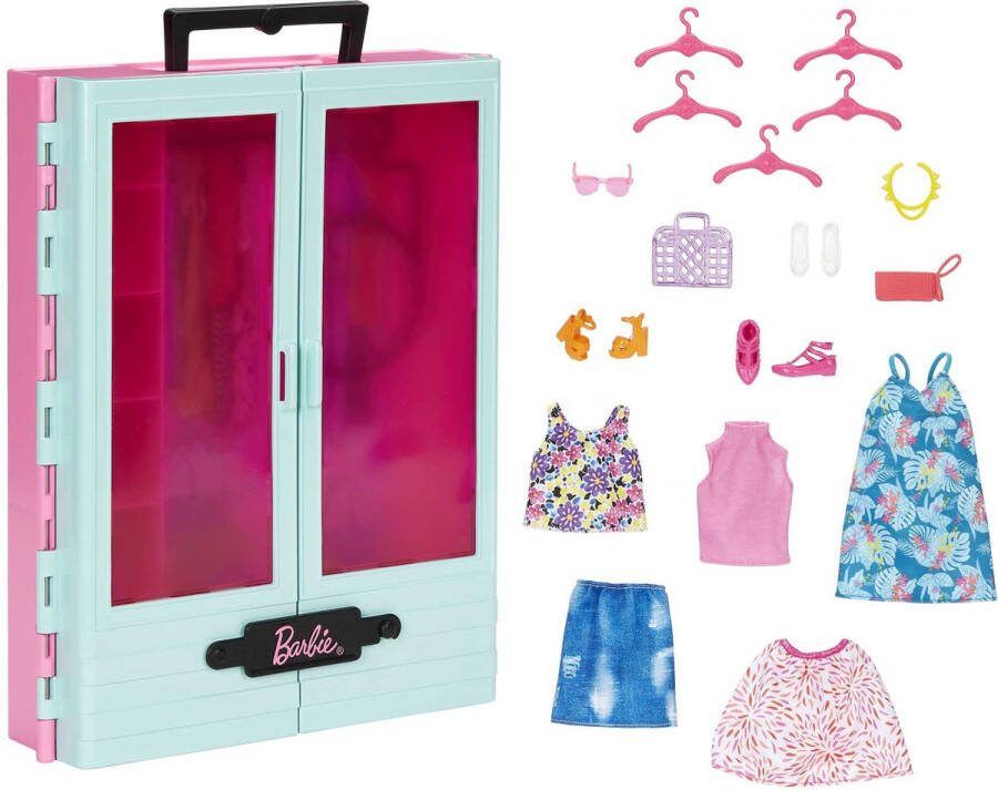 Barbie Super Kledingkast met Kleren| Mattel HKR92 Furniture Play Set