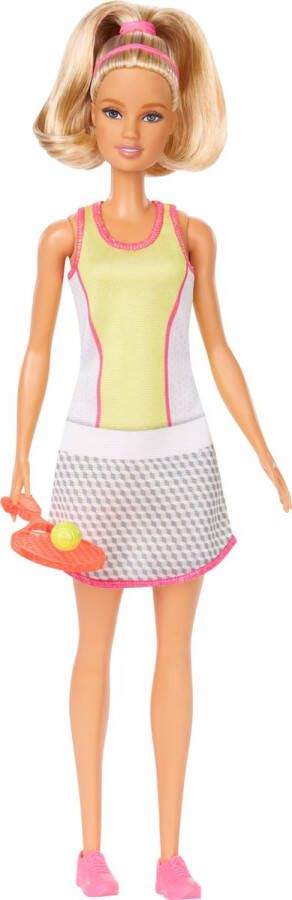 Barbie Tennisspeler met Outfit en Racket pop