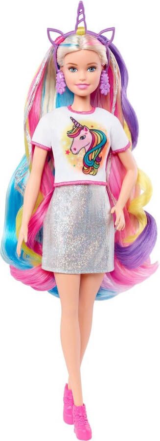 Barbie Tienerpop Eenhoorn pop Fantasy Hair Meisjes 30 Cm 12-delig