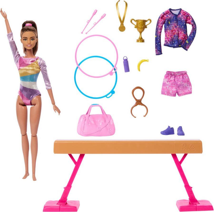 Barbie Turnpop Speelset Evenwichtsbalk pop