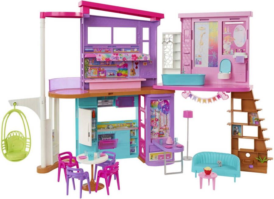 Barbie Malibu Huis 2 verdiepingen met meubels