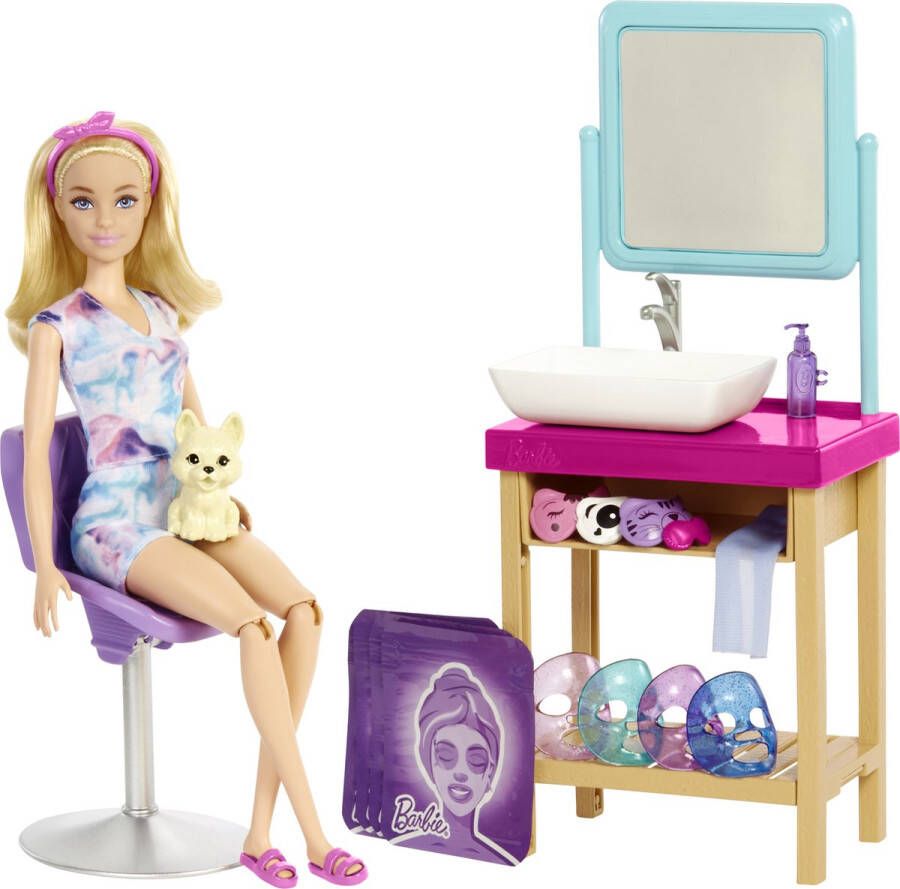 Barbie Sparkle Masker Spa welness Day Speelset & Accessoires pop
