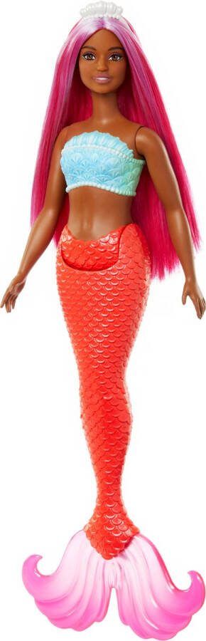 Barbie Zeemeermin Met magenta haar 32 cm pop
