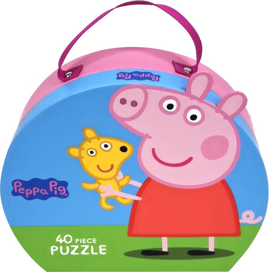 Barbo Toys Peppa Pig Puzzelkoffer Puzzel 40 puzzelstukjes Speelgoed