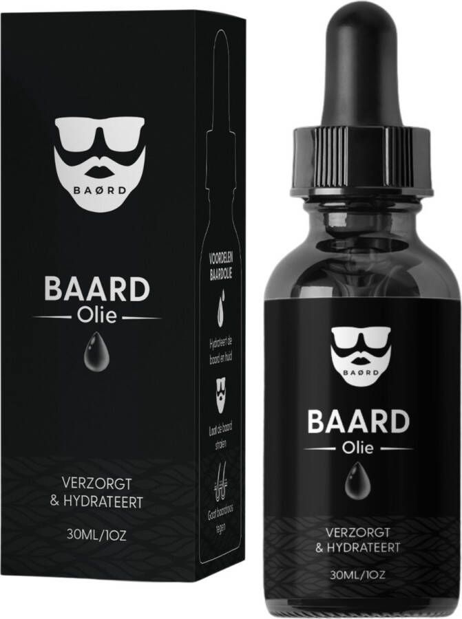 BAØRD Baardolie 30ml Voor Korte & Lange Baard 100% Natuurlijke Oorsprong Baardverzorging Baard Olie Beard Oil Snor & Baard Verzorging