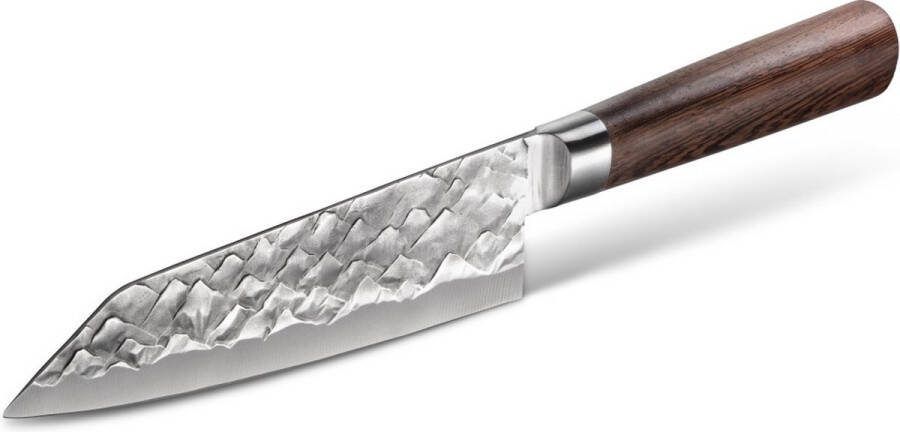 Bare Cookware Santoku Mes: 17 cm Duits Staal & Levenslange Garantie Ultieme snijprestaties voor vlees vis en groente
