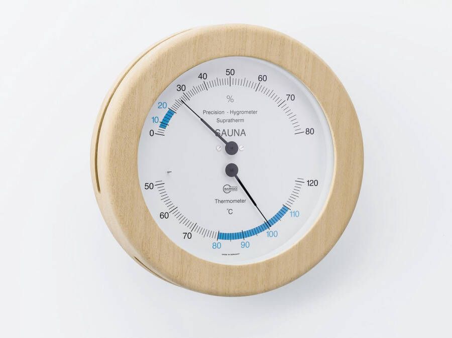 Barigo Sauna 962THSAAB thermo hygrometer abachi hout