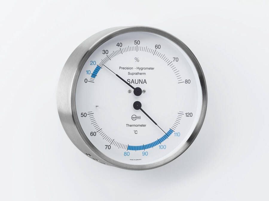 Barigo Sauna 962THSARF thermo hygrometer edelstaal